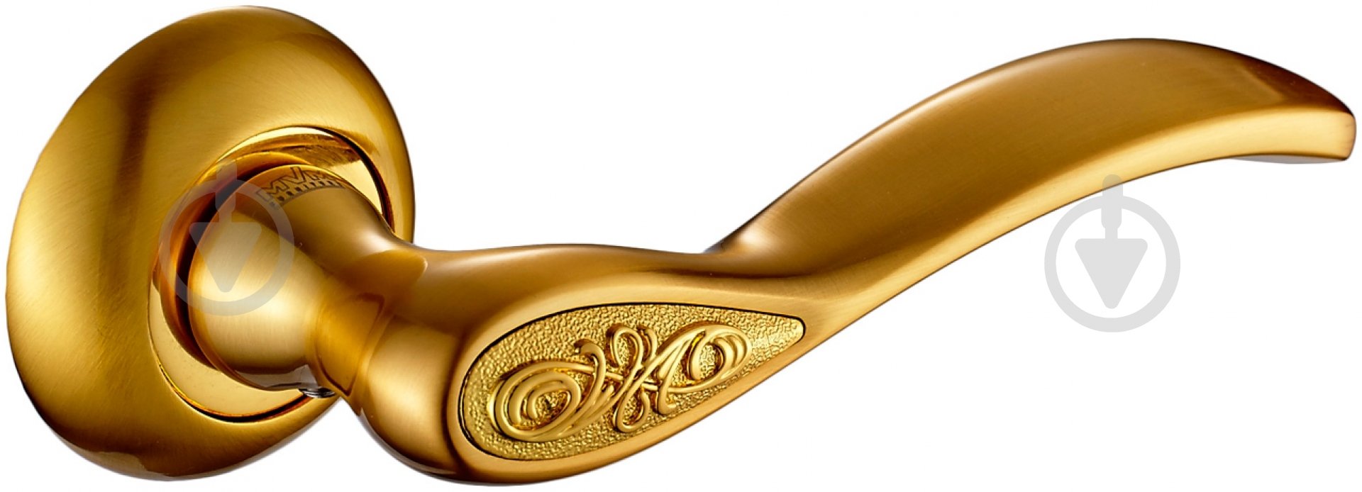 Ручка на розетке MVM Z-1313 полированная латунь/матовая латунь - фото 1