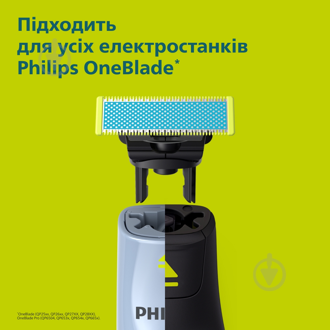 Лезвия сменные Philips OneBlade QP235/50 3 шт. - фото 2