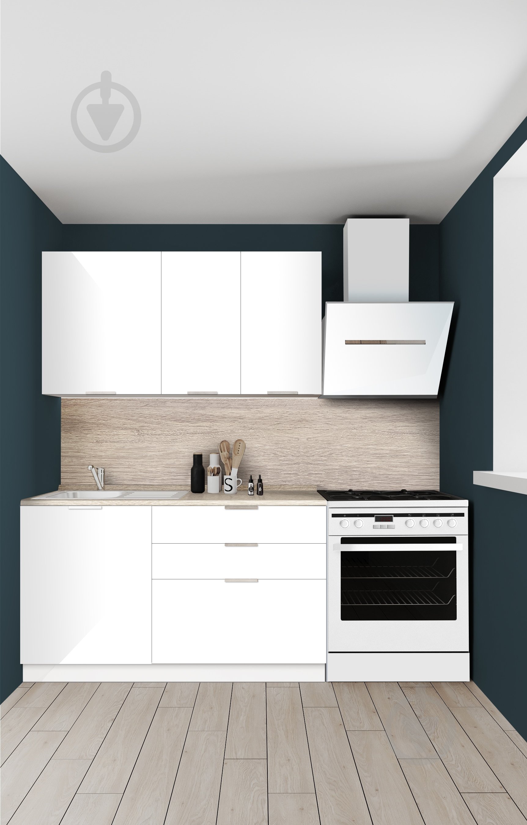 Кухня LuxeForm МС SMART Мілос (без стільниці) МДФ 1,4 м - фото 7