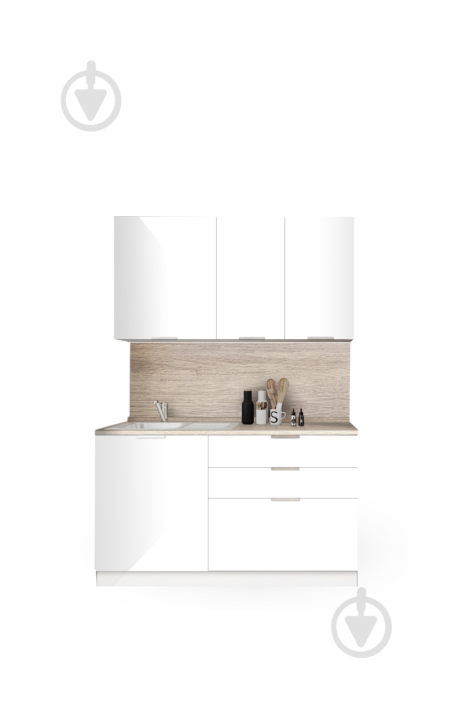 Кухня LuxeForm МС SMART Мілос (без стільниці) МДФ 1,4 м - фото 2