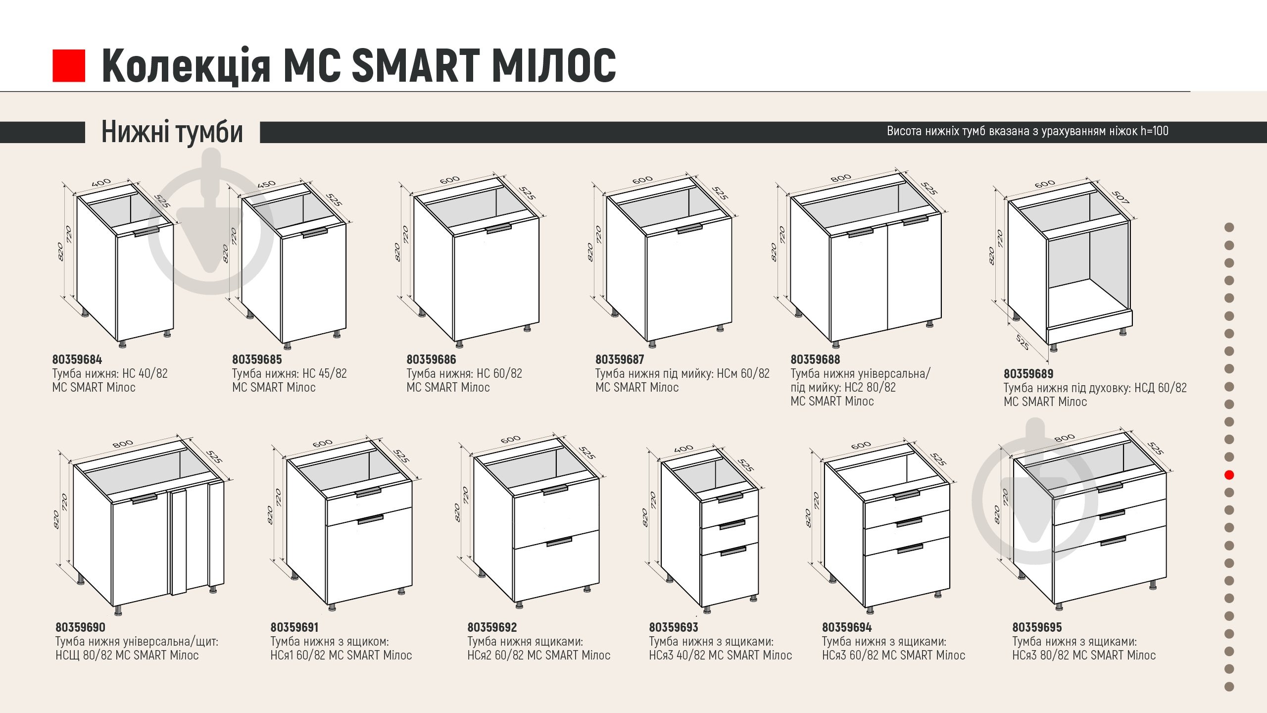 Кухня LuxeForm МС SMART Мілос (без стільниці) МДФ 1,4 м - фото 5