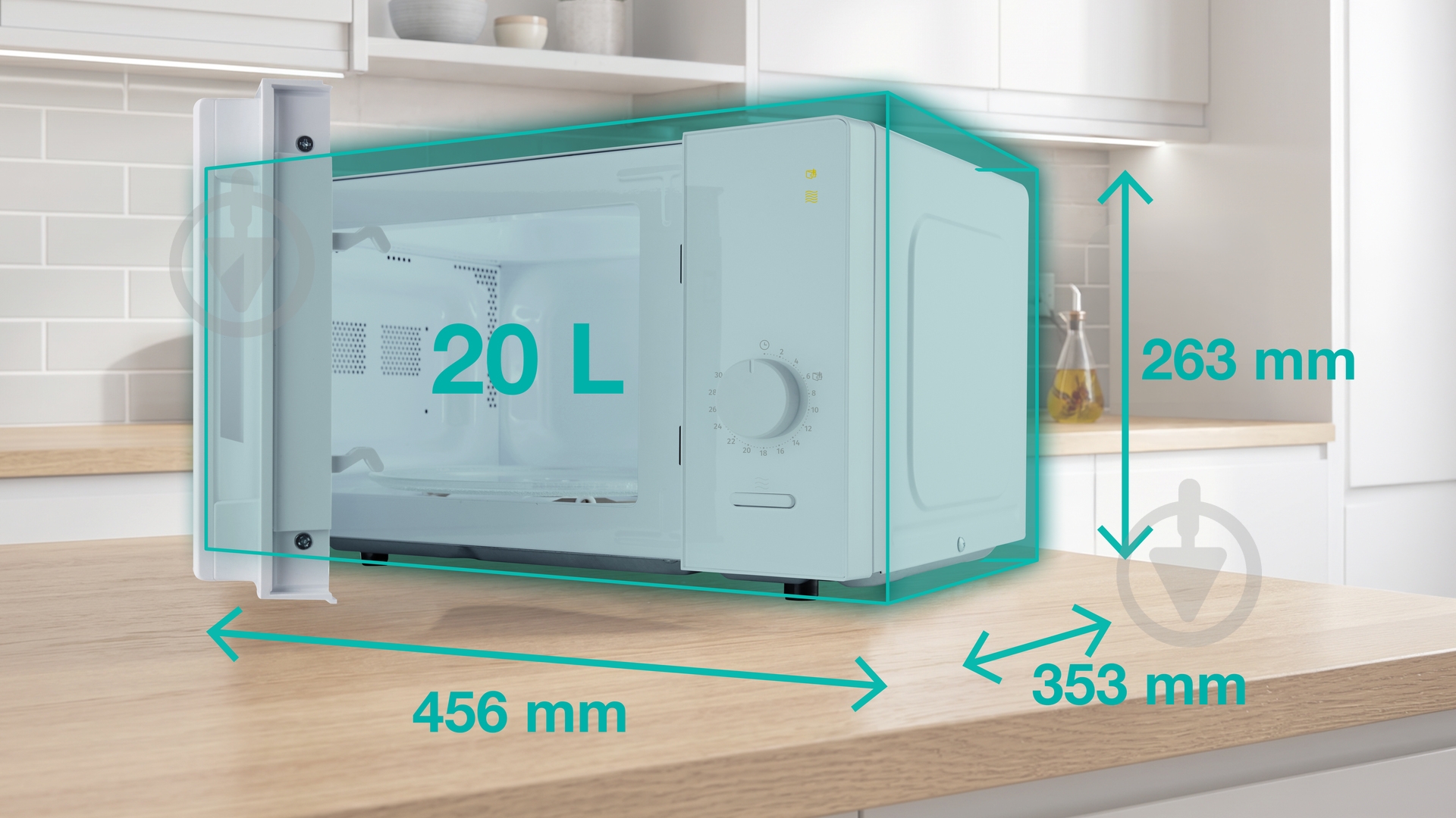 Микроволновая печь Gorenje MO20E1W15 - фото 13