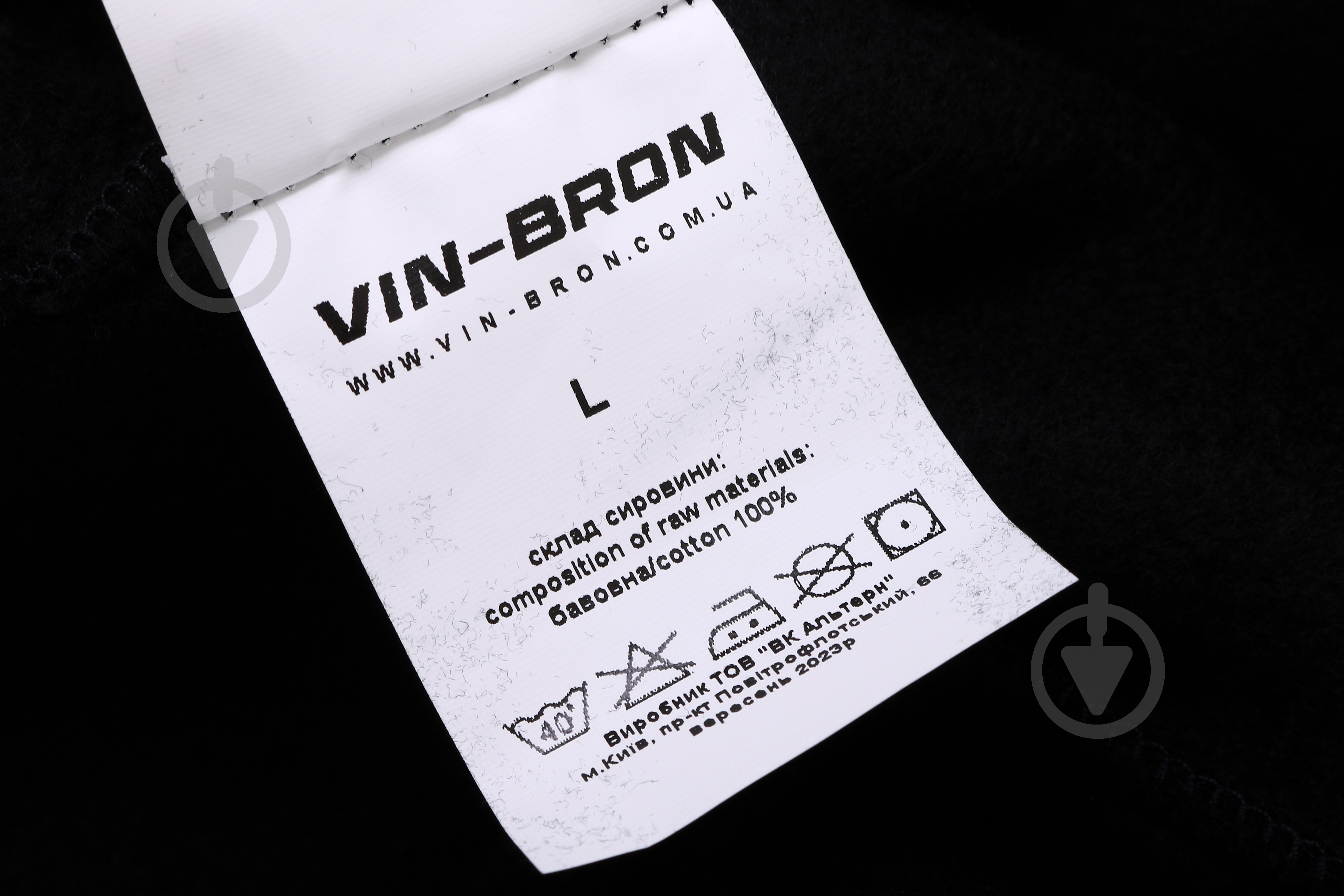 Худи Vin-Bron Торонто VIN-BRON 3001 р.XL черный - фото 7