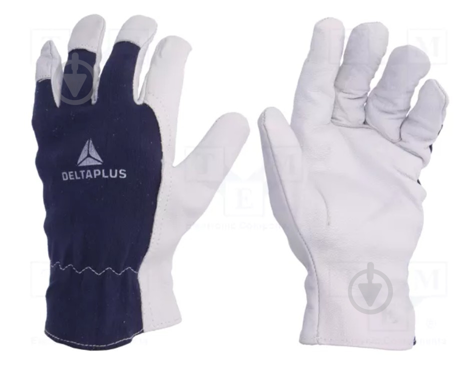 Перчатки Delta Plus CT402BL комбинированные с покрытием кожа XL (10) CT402BL10 - фото 1