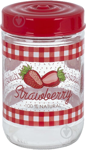 Банка Herevin Strawberry 0.6 л 171441-058 - фото 1 Банка Herevin Strawberry 0.6 л 171441-058 - фото 1