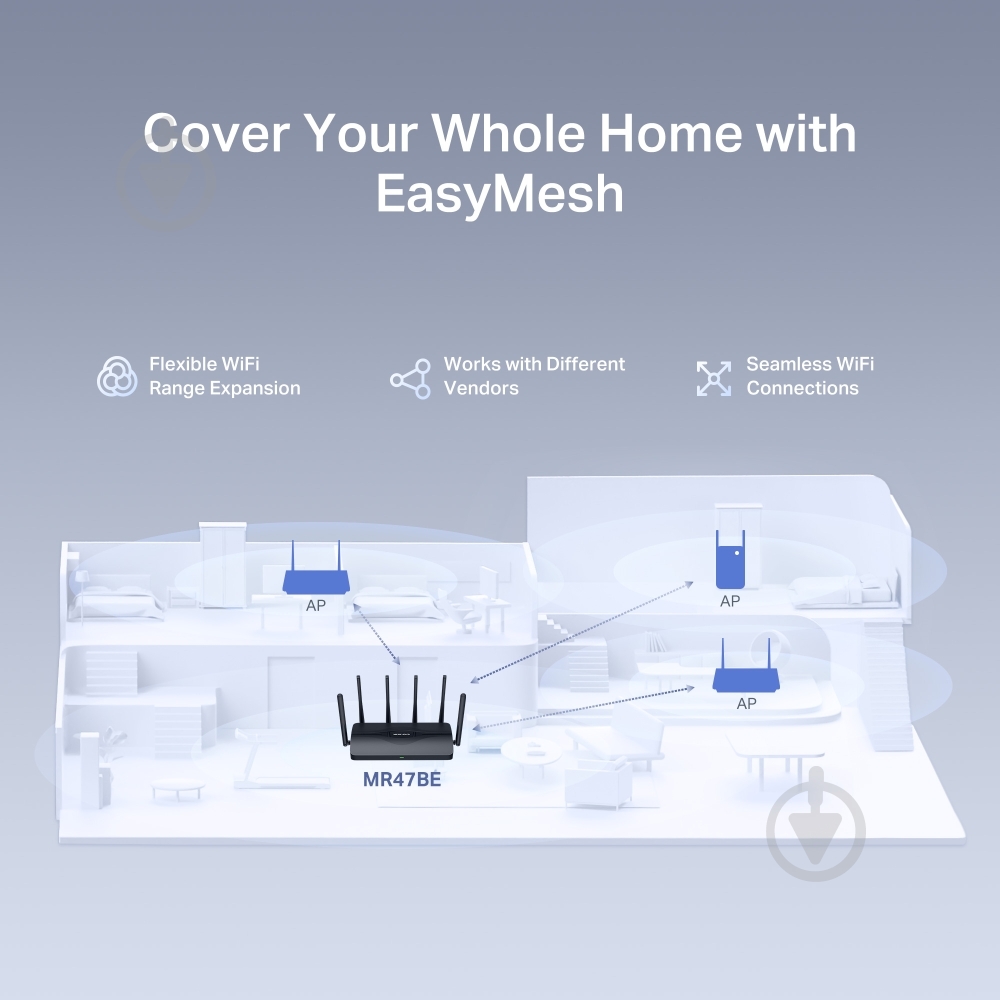 Маршрутизатор Mercusys MR47BE - фото 8 Маршрутизатор Mercusys MR47BE - фото 8
