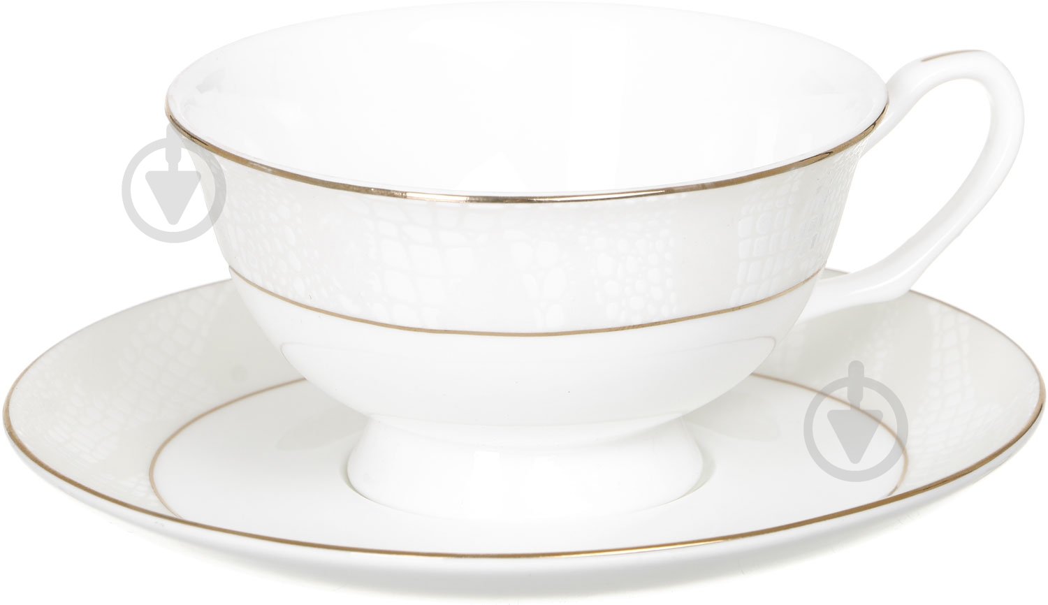 Чашка с блюдцем Fiora Leather 220 мл - фото 1