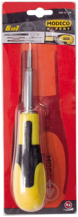 Викрутка зі змінними насадками MODECO Expert MN-10-105 - фото 2 Викрутка зі змінними насадками MODECO Expert MN-10-105 - фото 2