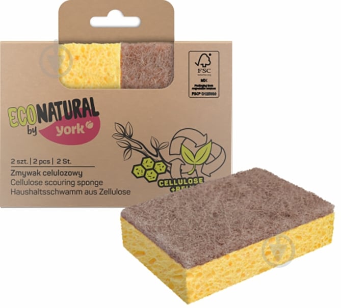 Губка для посуды York ЭКО 2 шт. - фото 1