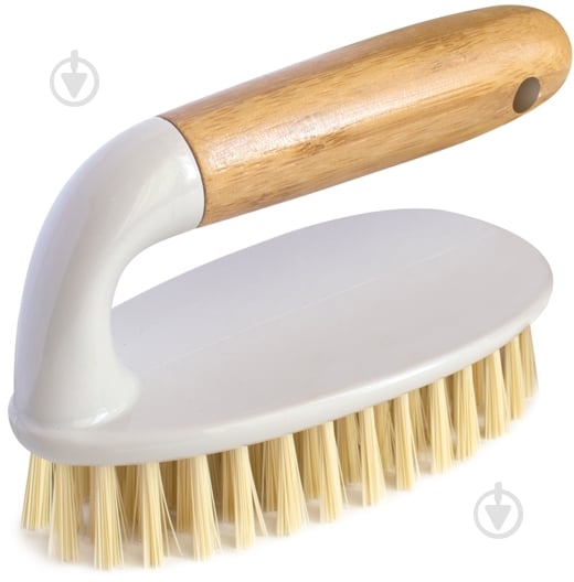 Щетка для уборки ECO BAMBOO York 8 см белый с бежевым 4040530-001738 - фото 1