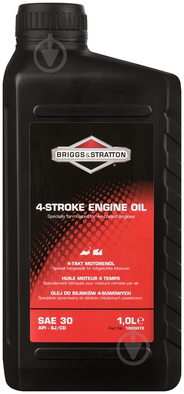 Моторное масло синтетическое Briggs & Stratton 5W-30 1 л (100007Е) - фото 1