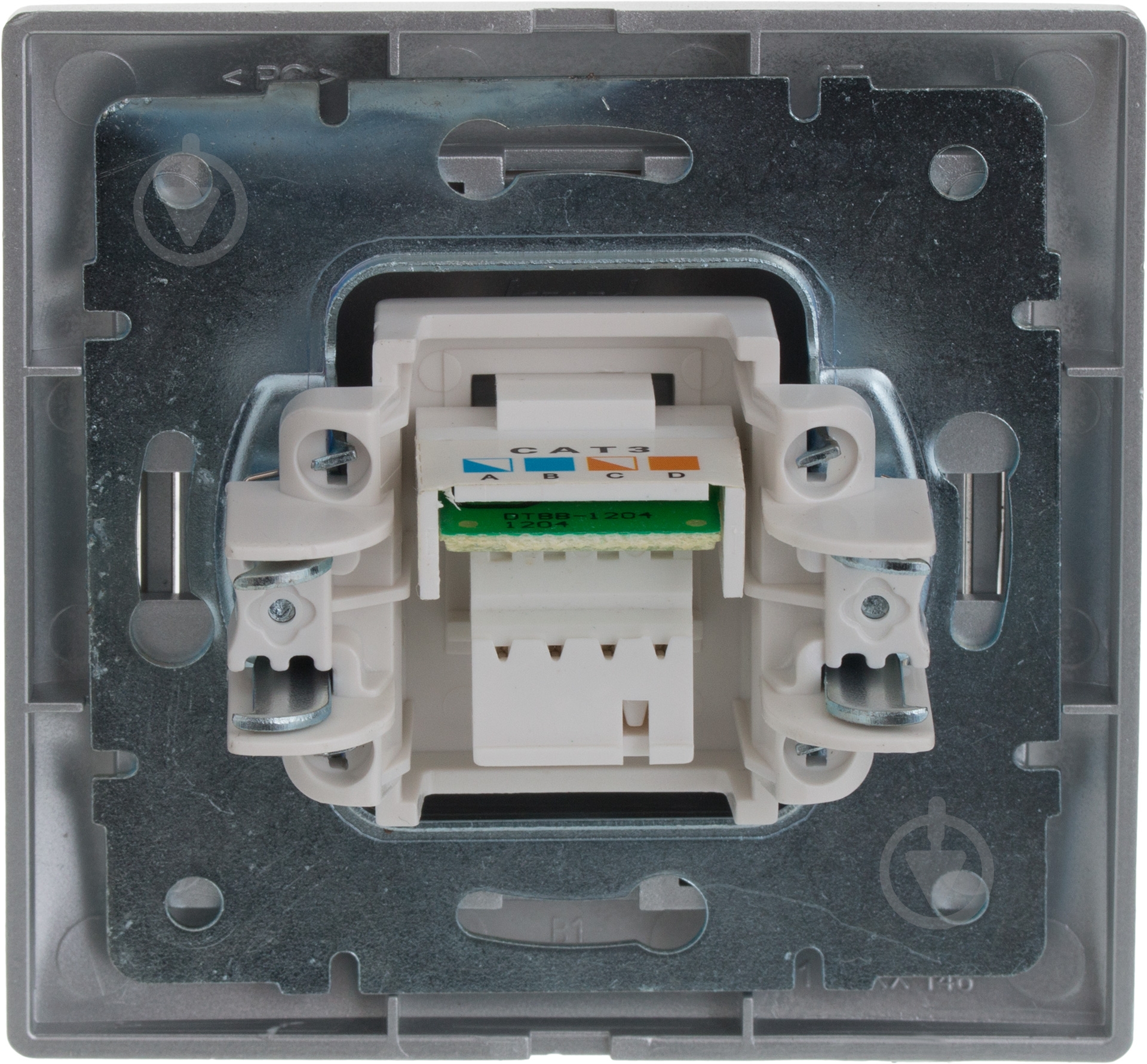 Розетка телефонна Lezard Mira TF-євро сірий 701-1010-137 - фото 3