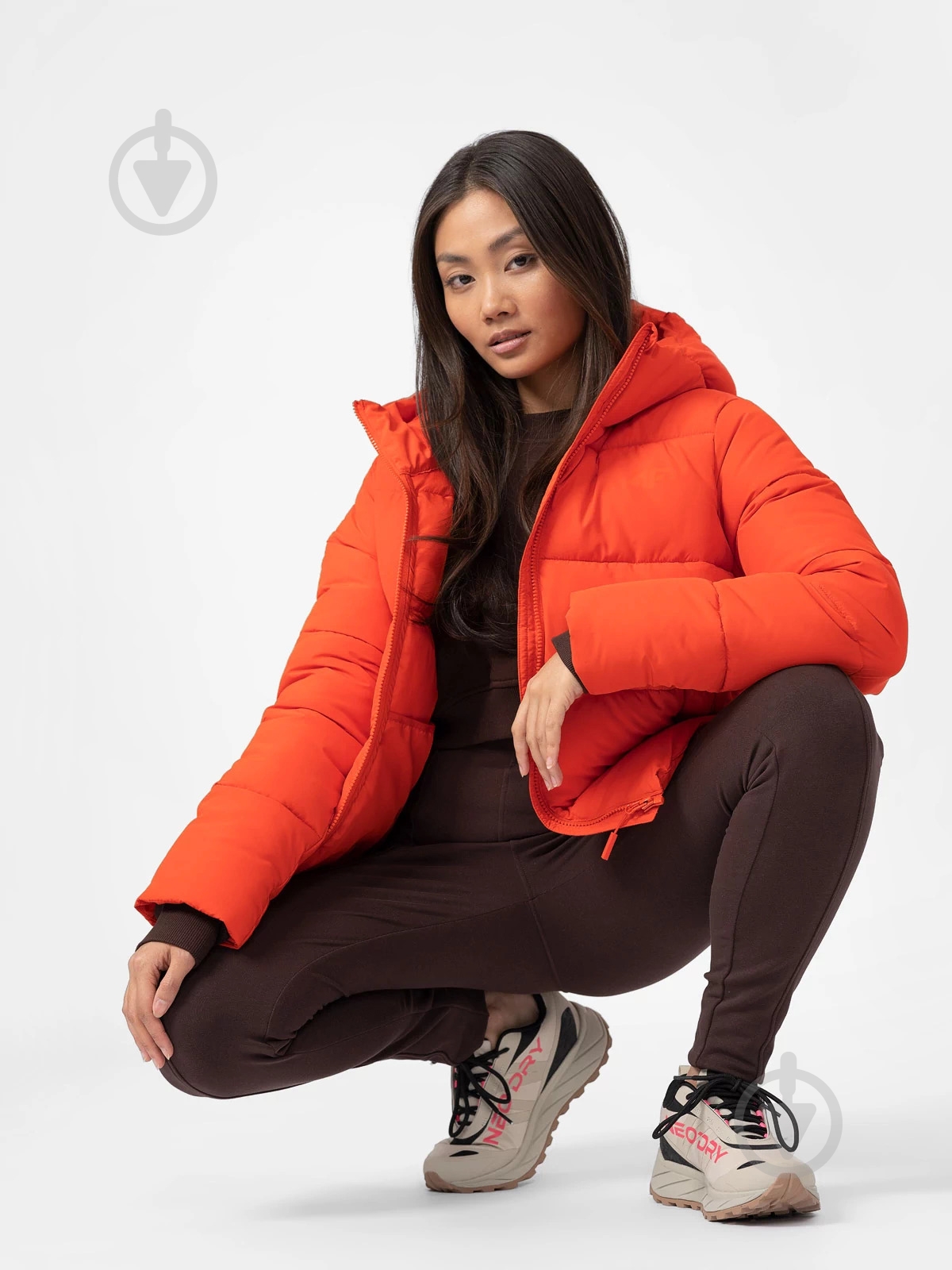 Пуховик жіночий зимовий 4F DOWN JACKET F086 4FAW22TDJAF086-62S р.XL помаранчевий - фото 4 Пуховик жіночий зимовий 4F DOWN JACKET F086 4FAW22TDJAF086-62S р.XL помаранчевий - фото 4