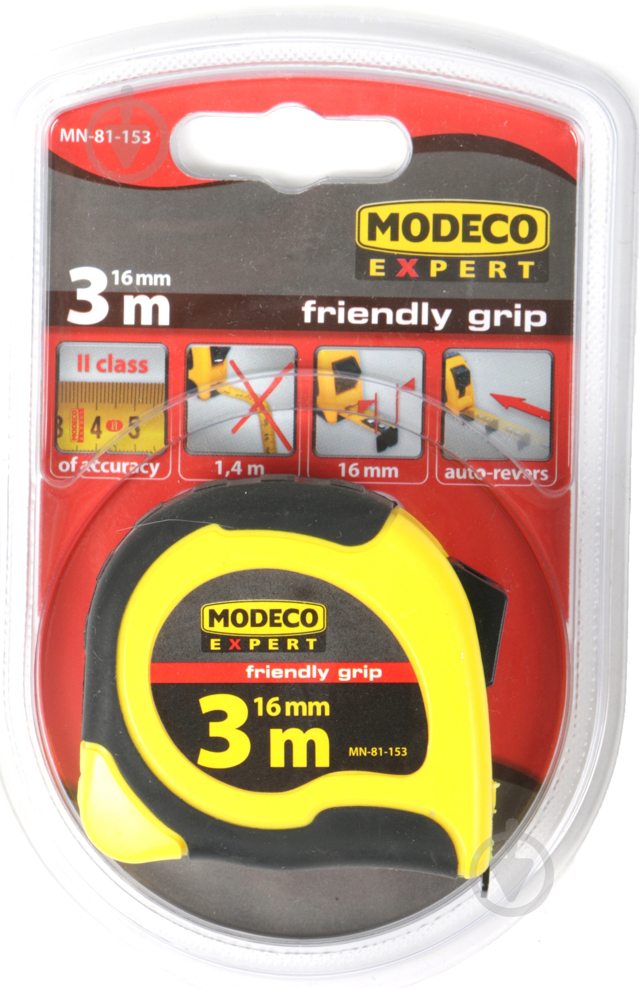 Рулетка Modeco Expert MN-81-153 3 м x 16 мм - фото 5