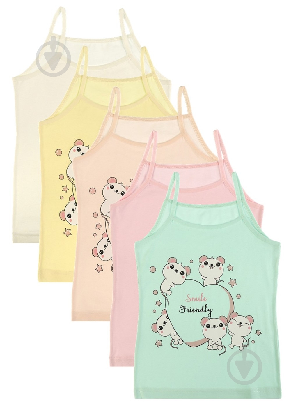 Майка дитяча для дівчатокдитячі Donella 4371NF р.98-104 в асортименті - фото 1