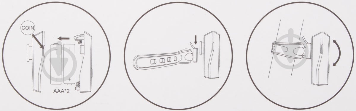 Фонарь велосипедный MaxxPro задний MaxxPro BRHL01-Bk - фото 5