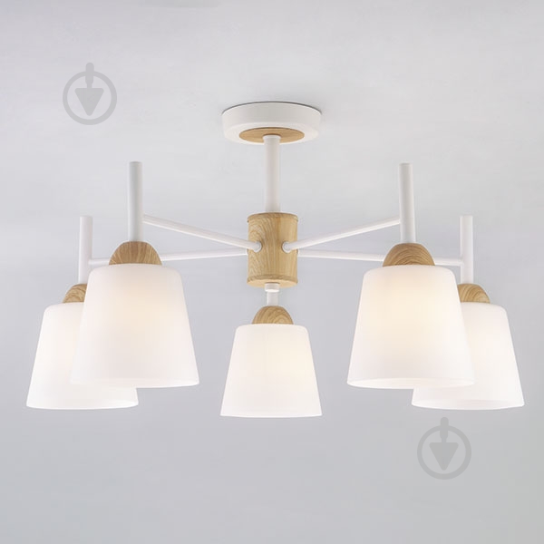 Люстра потолочная Strotskis Fresco 5x60 Вт E27 белый 70085/5 - фото 1