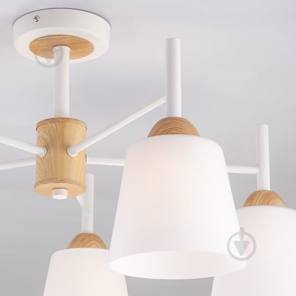 Люстра потолочная Strotskis Fresco 5x60 Вт E27 белый 70085/5 - фото 3