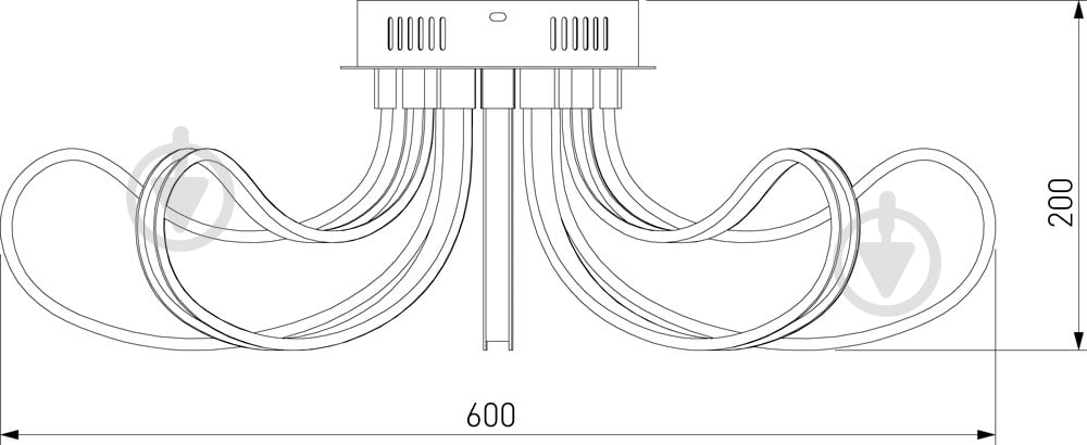 Люстра светодиодная Strotskis Lilium 80 Вт LED-модуль хром 90079/8 - фото 3 Люстра светодиодная Strotskis Lilium 80 Вт LED-модуль хром 90079/8 - фото 3