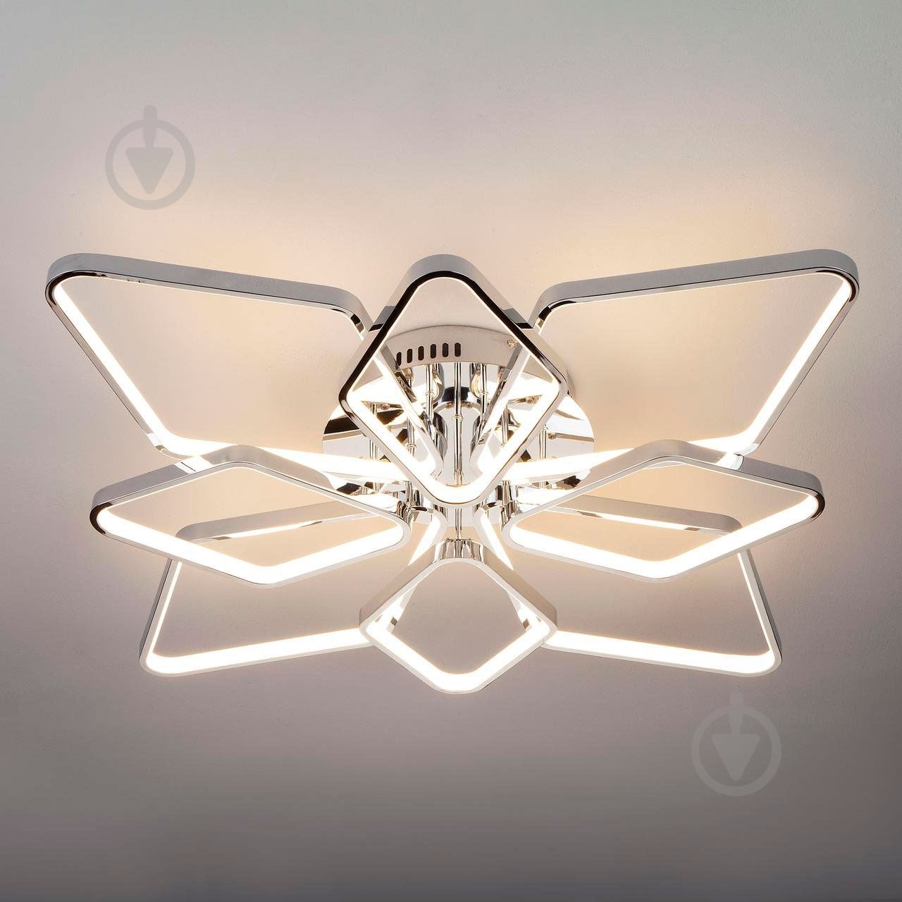 Люстра світлодіодна Strotskis Kalifea 124 Вт LED-модуль хром 90081/8 - фото 1