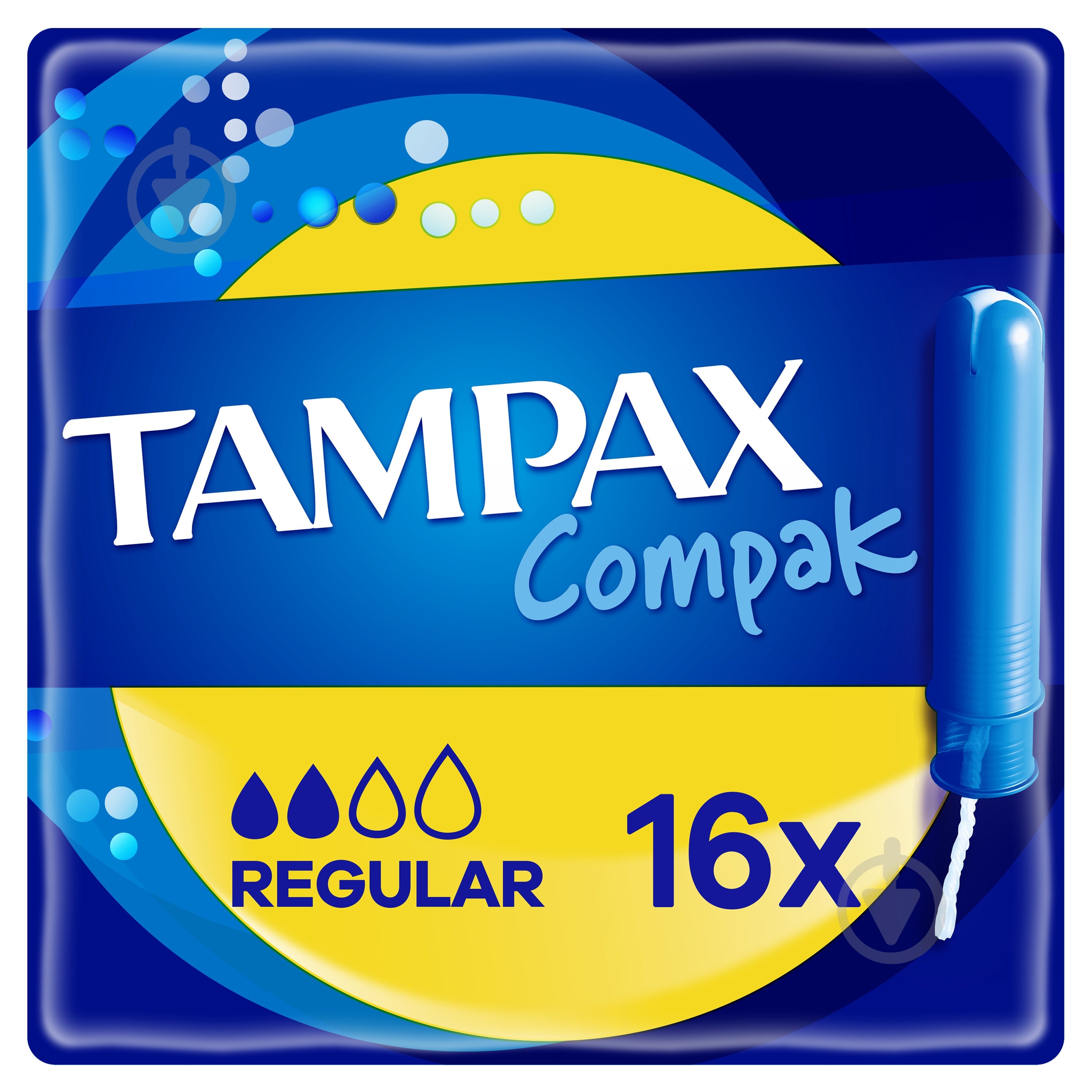 Тампоны Tampax Compak Regular с апликатором 16 шт. - фото 1