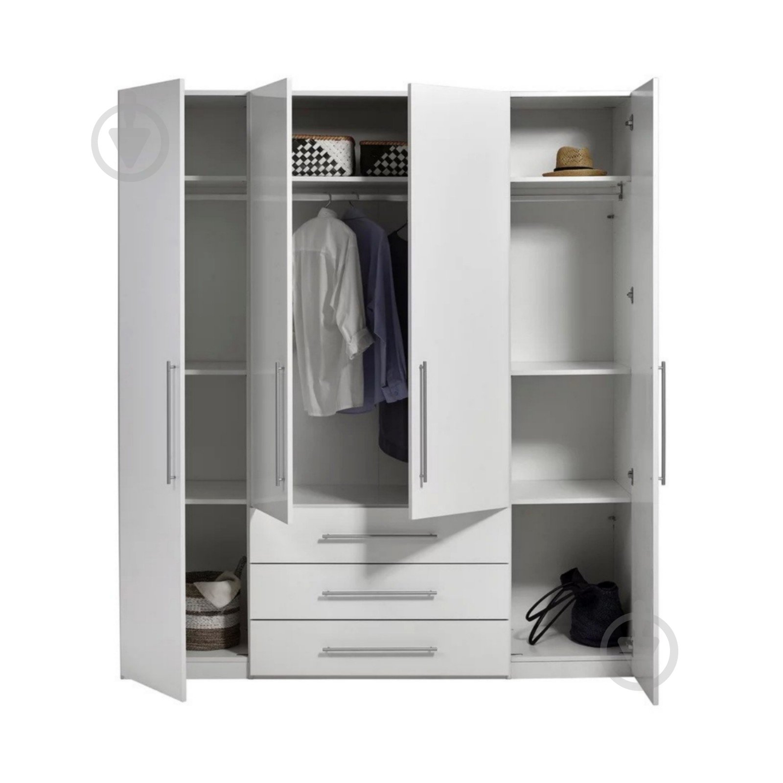 Шкаф Embawood Магнум 4х белый - фото 3