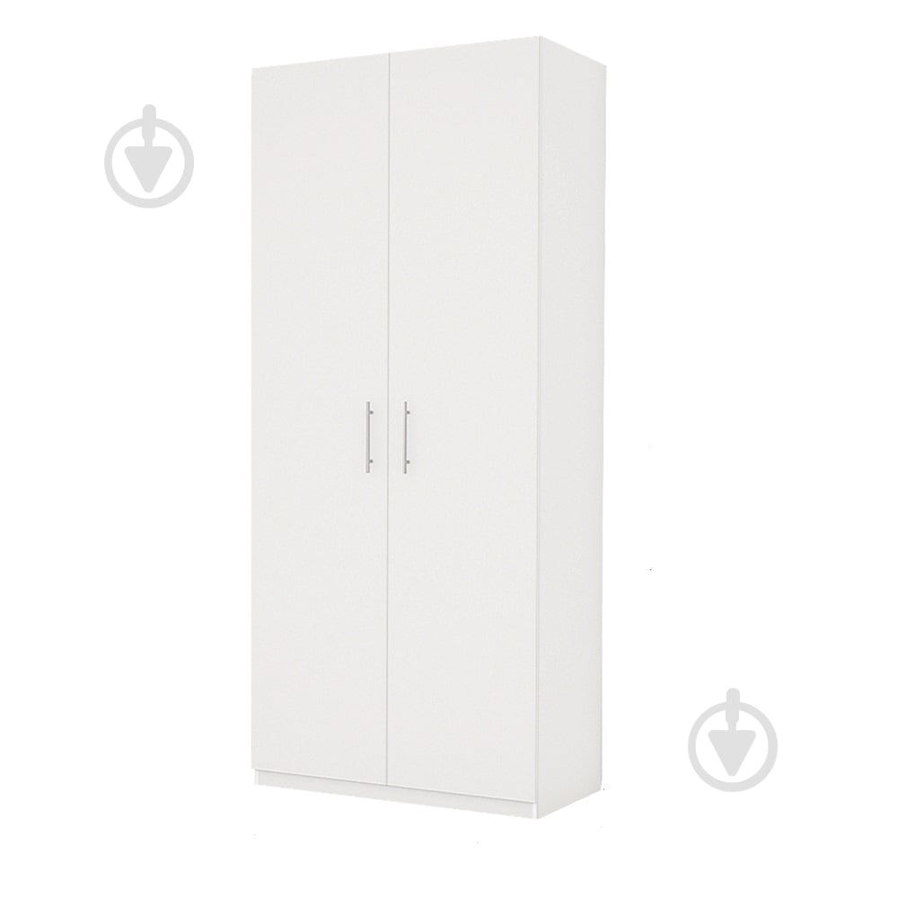 Шкаф ROKO Эконом распашной 900х2045х500 мм белый - фото 1