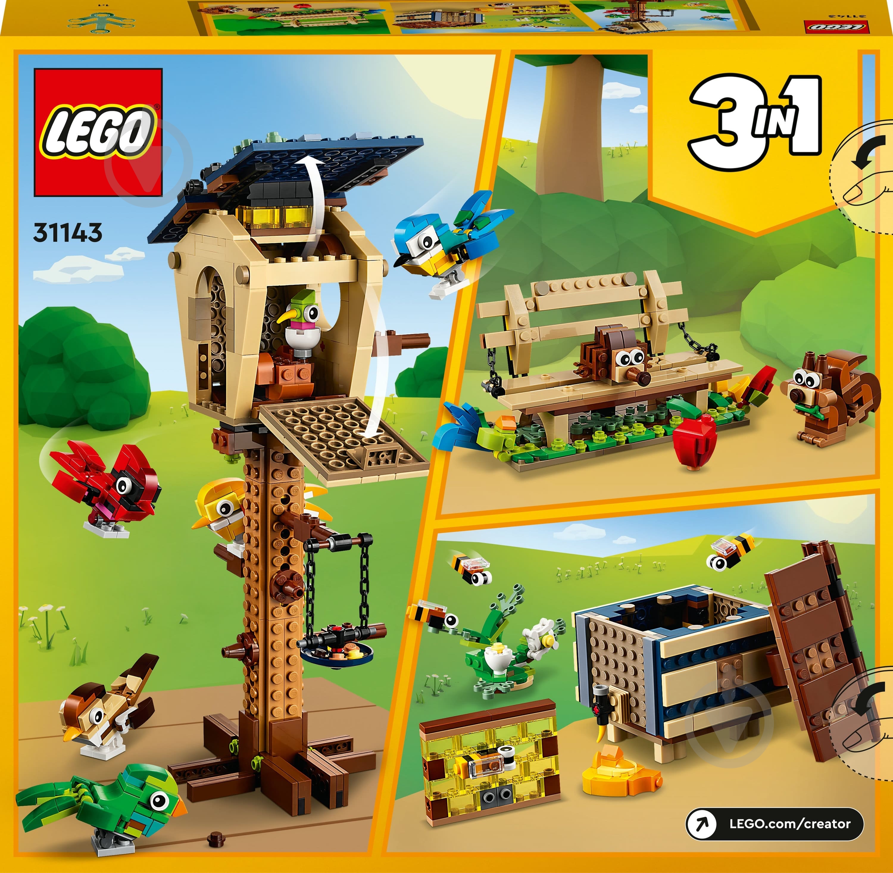 Конструктор LEGO Creator Скворечник 31143 - фото 2 Конструктор LEGO Creator Скворечник 31143 - фото 2