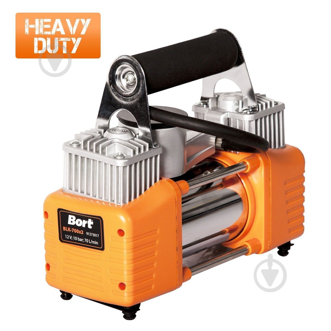 Компресcор автомобильный Bort BLK-700х2 от прикуривателя с манометром - фото 2 Компресcор автомобильный Bort BLK-700х2 от прикуривателя с манометром - фото 2