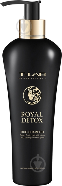 Шампунь T-LAB Professional Royal Detox Duo для гладкості волосся та детоксикації 300 мл - фото 1 Шампунь T-LAB Professional Royal Detox Duo для гладкості волосся та детоксикації 300 мл - фото 1
