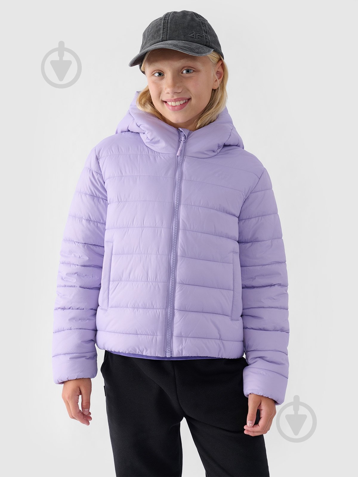 Куртка для девочек демисезонная 4F DOWN JACKET F449 4FJWAW24TDJAF449-51S р.140 фиолетовая - фото 1 Куртка для девочек демисезонная 4F DOWN JACKET F449 4FJWAW24TDJAF449-51S р.140 фиолетовая - фото 1
