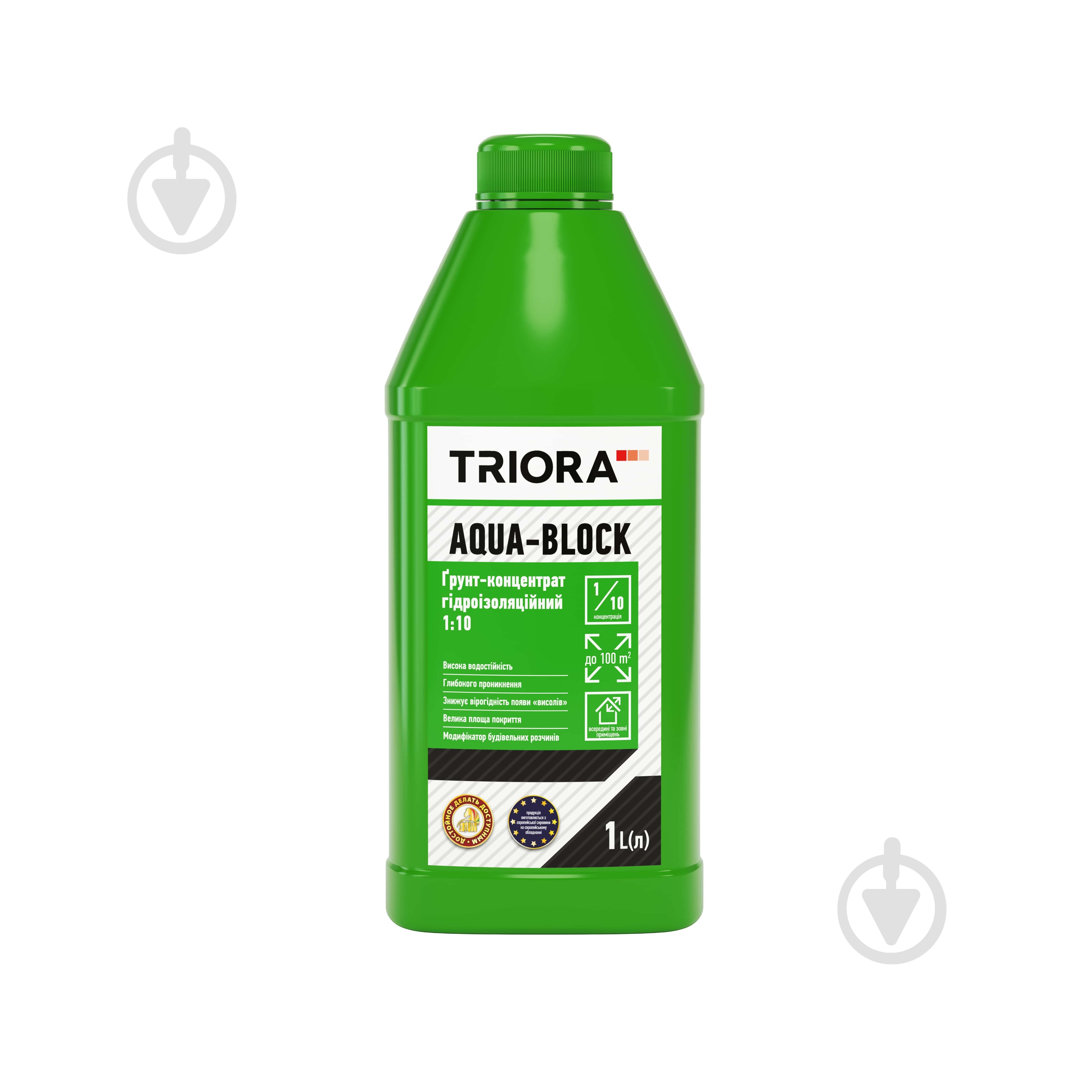 Ґрунтовка водовідштовхувальна Triora Aqua-Block 1 л - фото 1