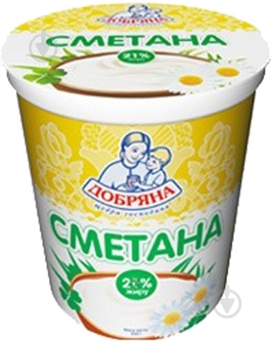 Сметана ТМ Добряна 20% 200 г - фото 1 Сметана ТМ Добряна 20% 200 г - фото 1
