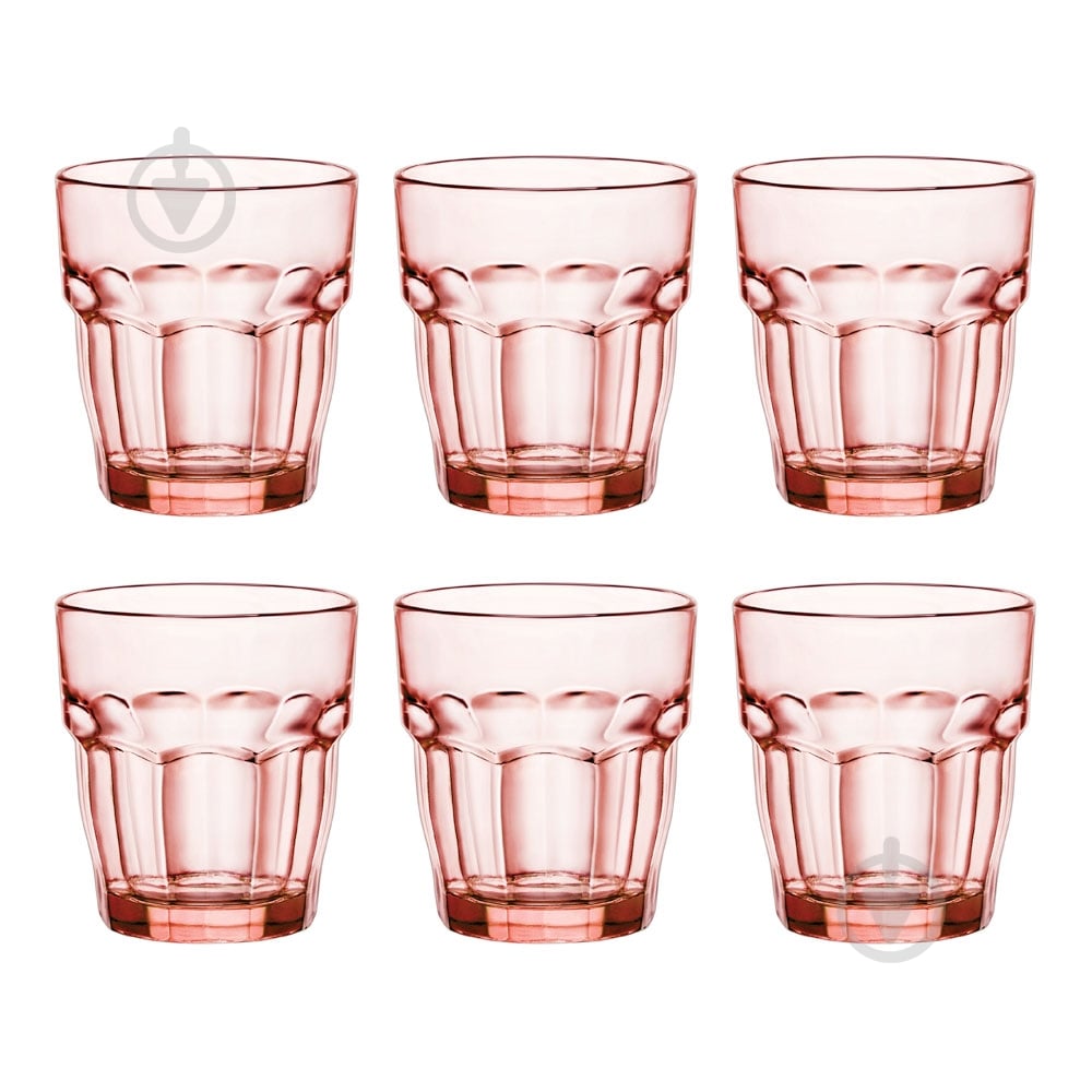 Набір склянок Bormioli Rocco Rock Bar Peach 418950B03321990/6 270 мл 6 шт. - фото 2
