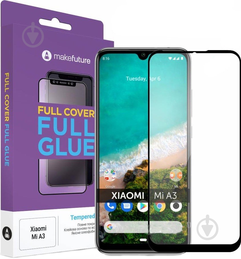 Захисне скло Piko Full Glue для Xiaomi Mi A3 - фото 1