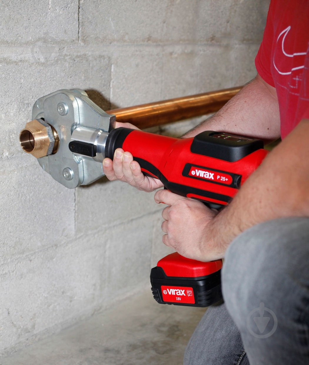 Пресс-клещи VIRAX елктрогідравлічні VIPER P25 + 2акум - фото 3