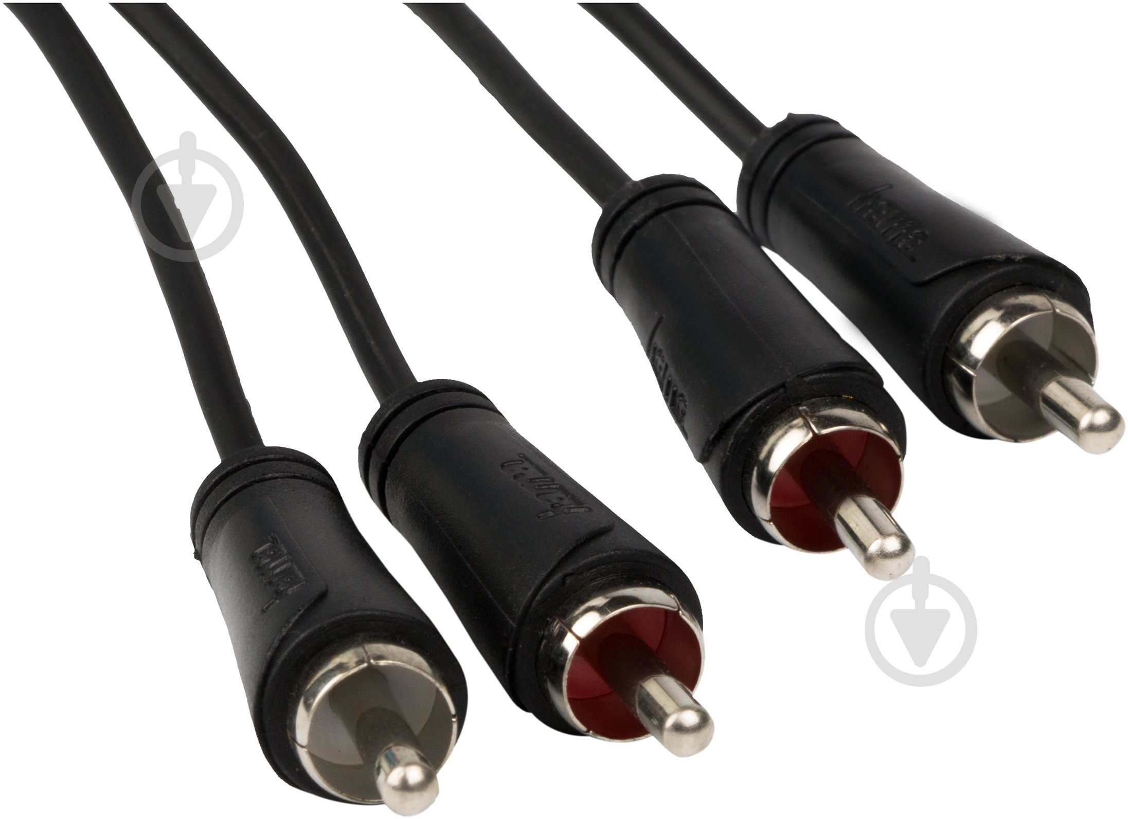 Кабель HAMA 2xRCA – 2xRCA 1.5 м черный (43316) - фото 1