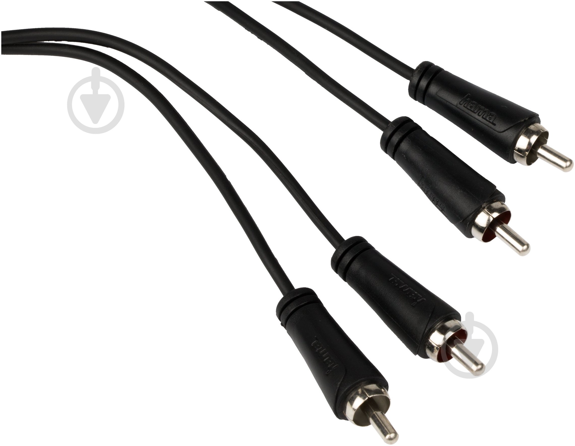 Кабель HAMA 2xRCA – 2xRCA 1.5 м черный (43316) - фото 2
