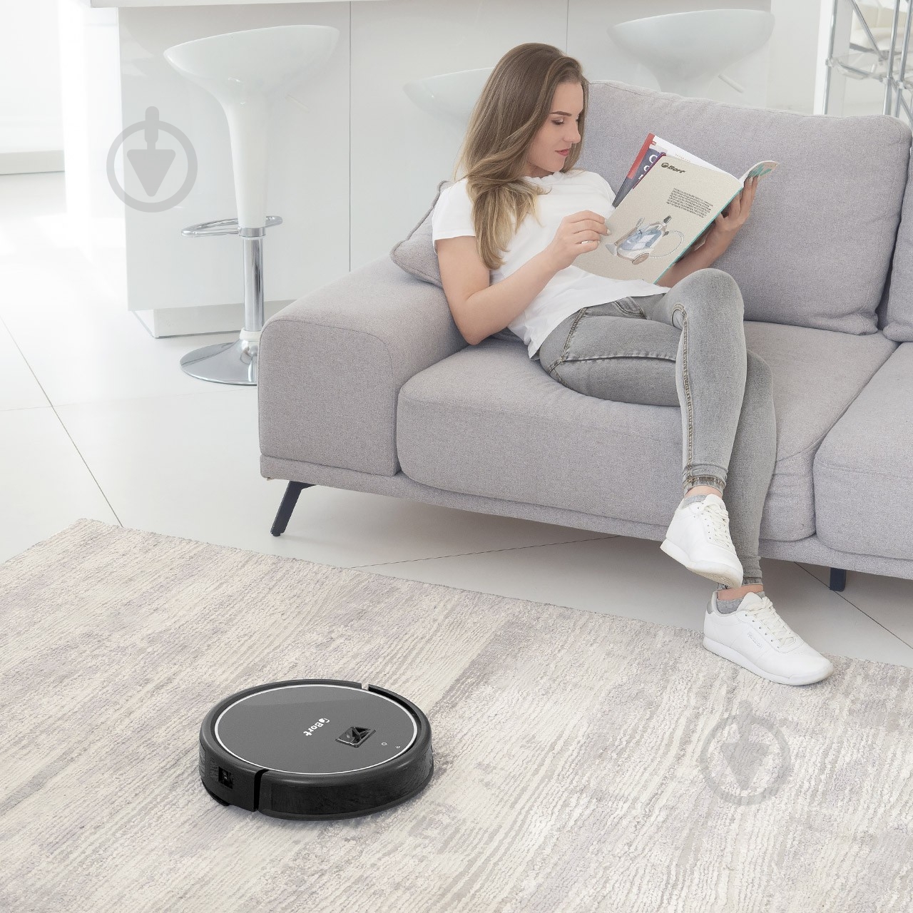 Пылесос Bort робот с голосовым управлением и видеонавигацией для сухой и влажной уборки BSS Vision 700W - фото 13