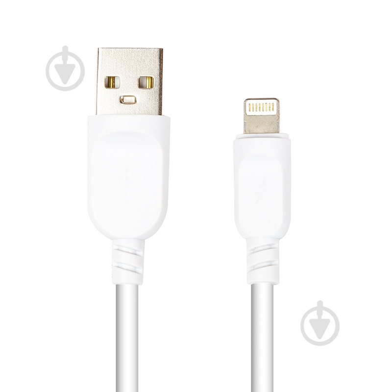 Кабель PowerPlant USB - Lightning 1 м white (CA911196) - фото 1