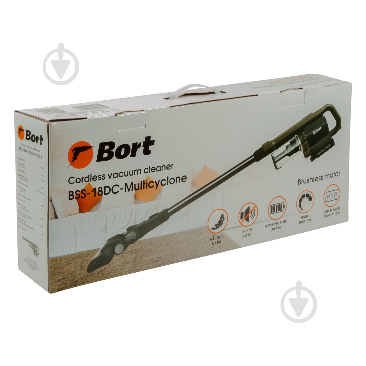 Пылесос Bort циклонный 18В BSS-18DC - фото 9 Пылесос Bort циклонный 18В BSS-18DC - фото 9