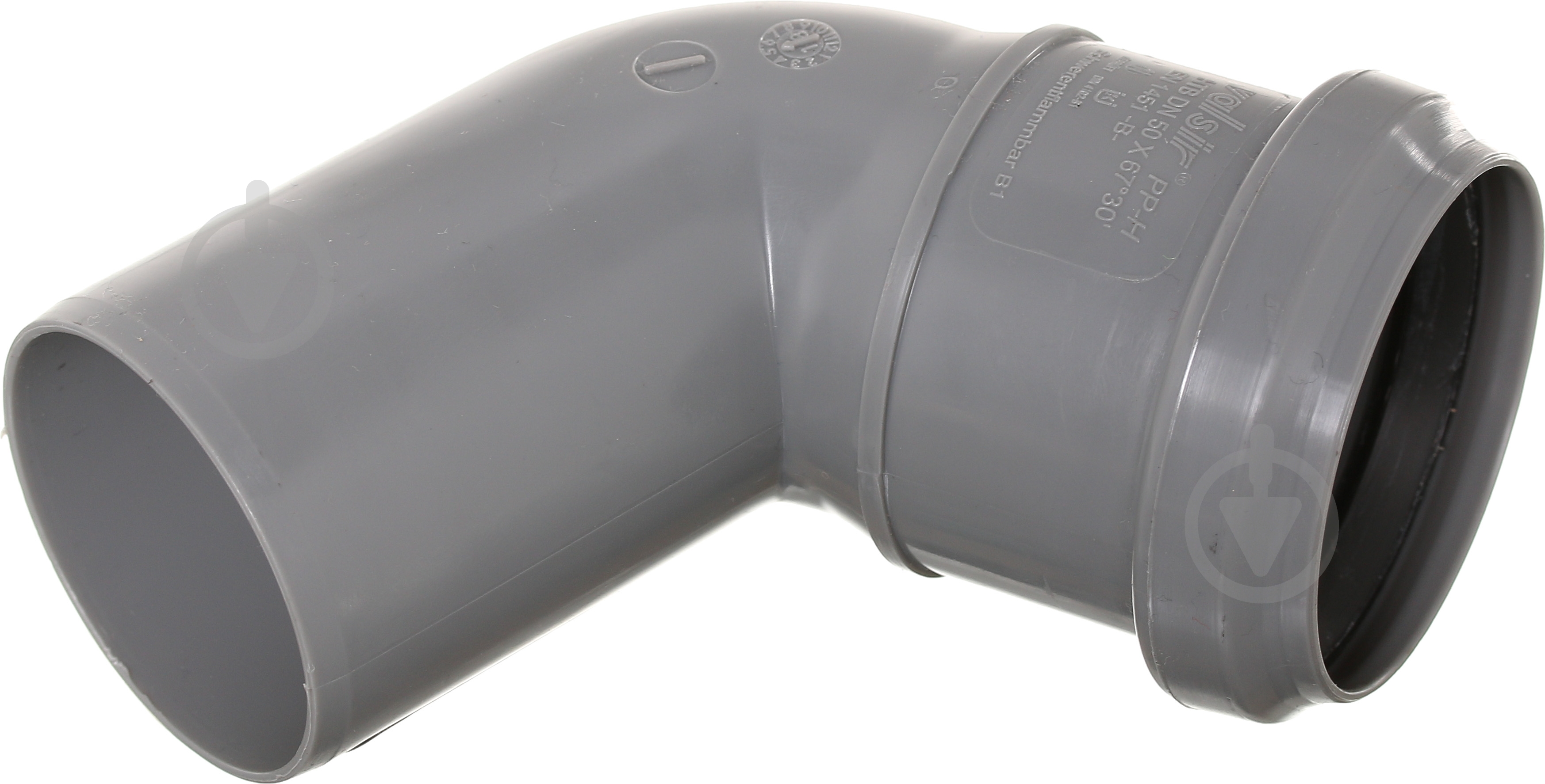 Колено канализационное Valsir d50x67° - фото 1 Колено канализационное Valsir d50x67° - фото 1