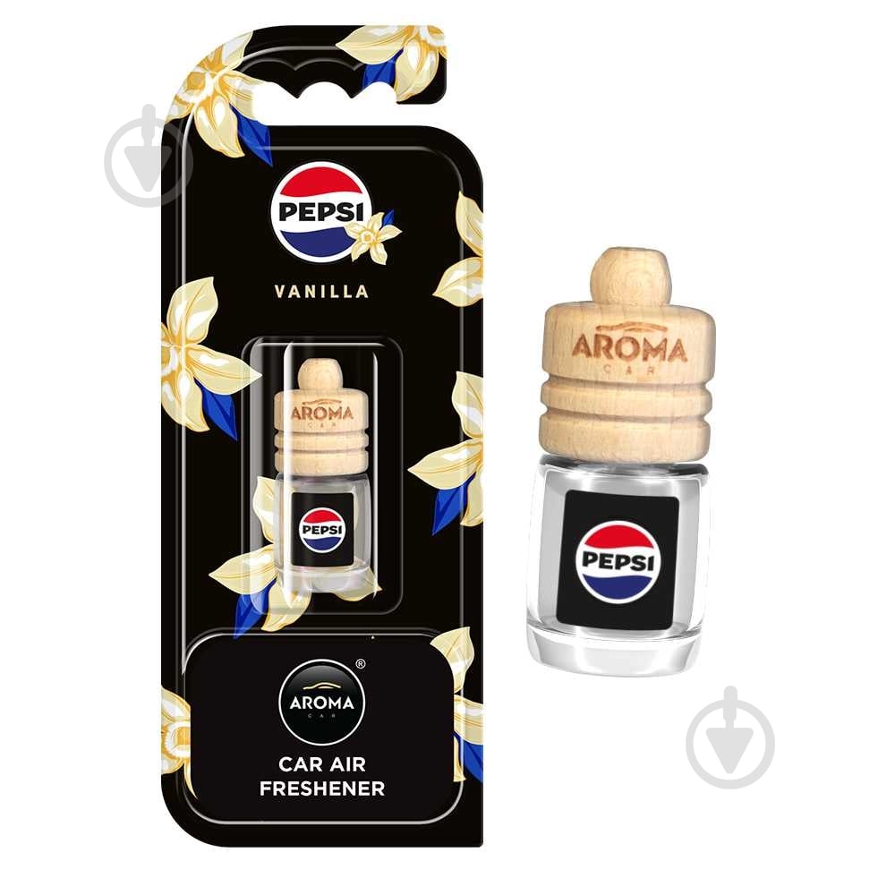 Ароматизатор подвесной Pepsi WOOD Ваниль 4,5 мл - фото 1