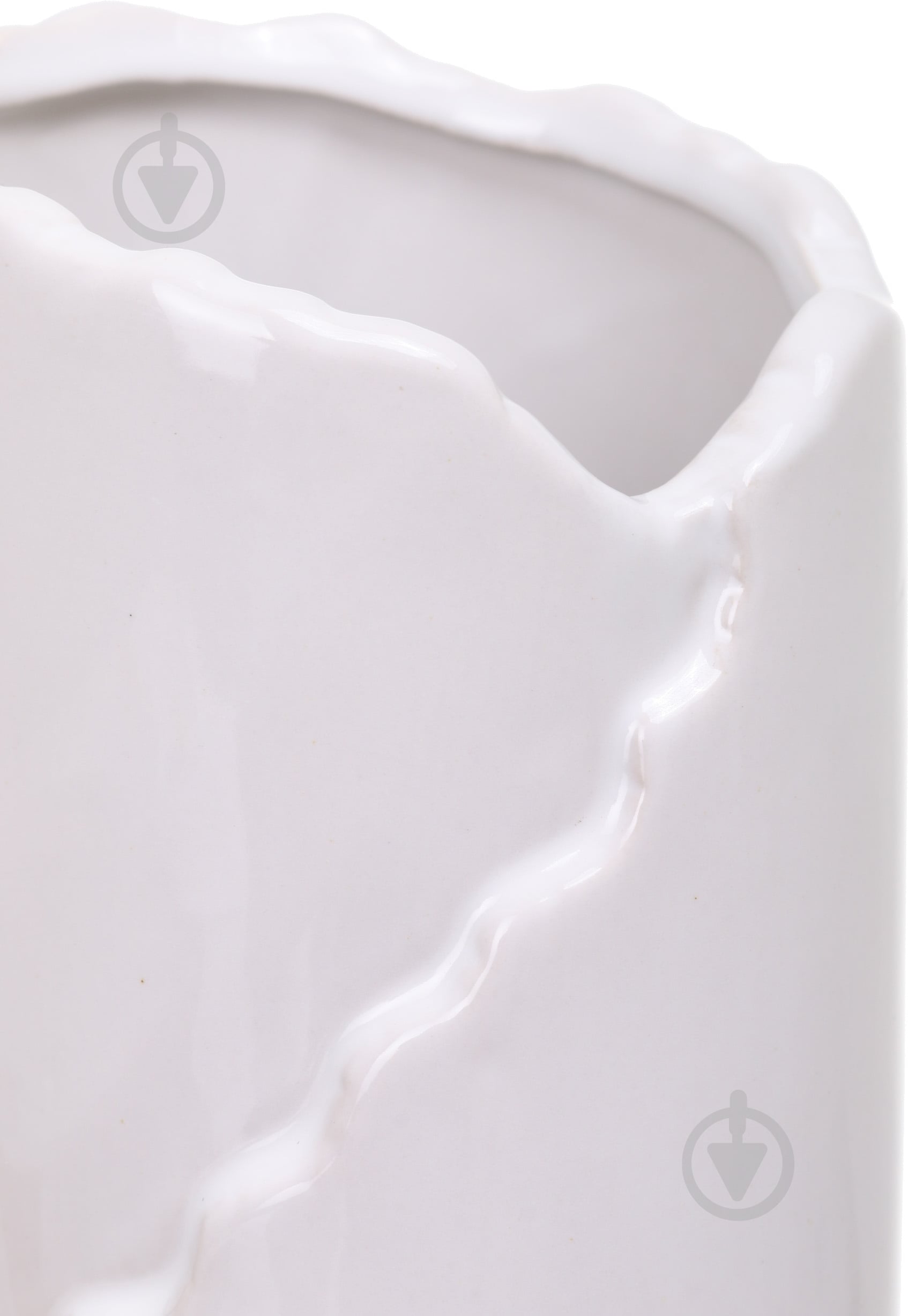 Ваза керамічна Luna Roll 9х9хh28,5 см 28,5 см біла PS60191 - фото 2