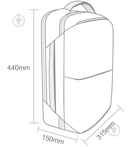 Рюкзак Xiaomi Runmi 90 Ninetygo Multitasker Black - фото 9 Рюкзак Xiaomi Runmi 90 Ninetygo Multitasker Black - фото 9