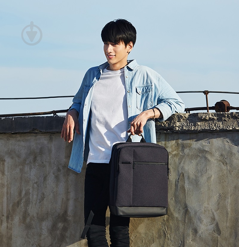 Рюкзак Xiaomi Runmi 90 Points Classic Business Backpack Dark Grey - фото 10