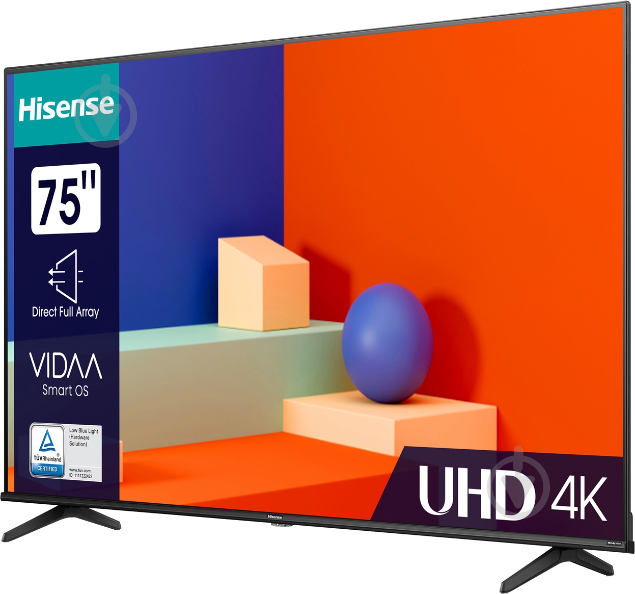 Телевізор Hisense 75A6K - фото 4