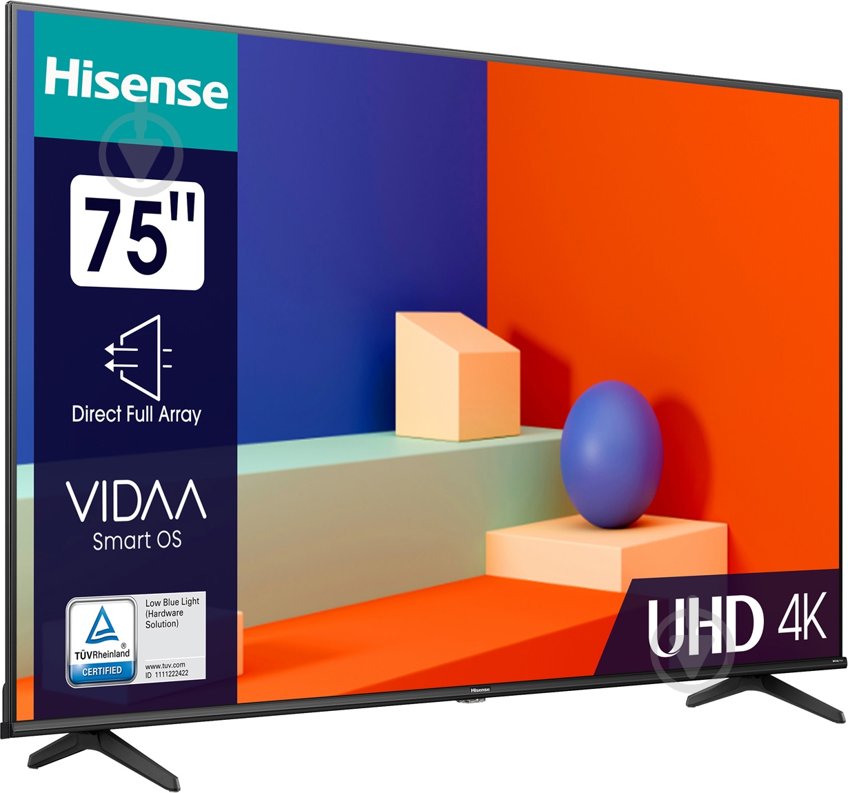 Телевізор Hisense 75A6K - фото 3
