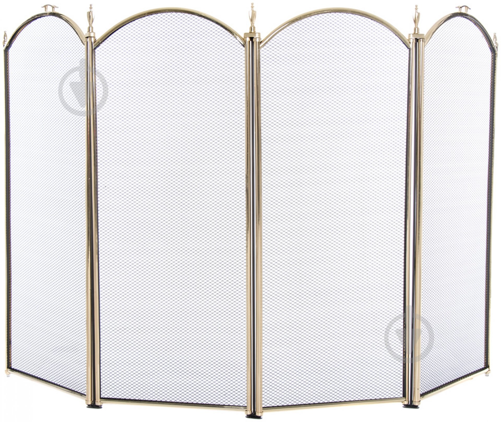 Каминная сетка 4Р 80х131 см золотой - фото 1