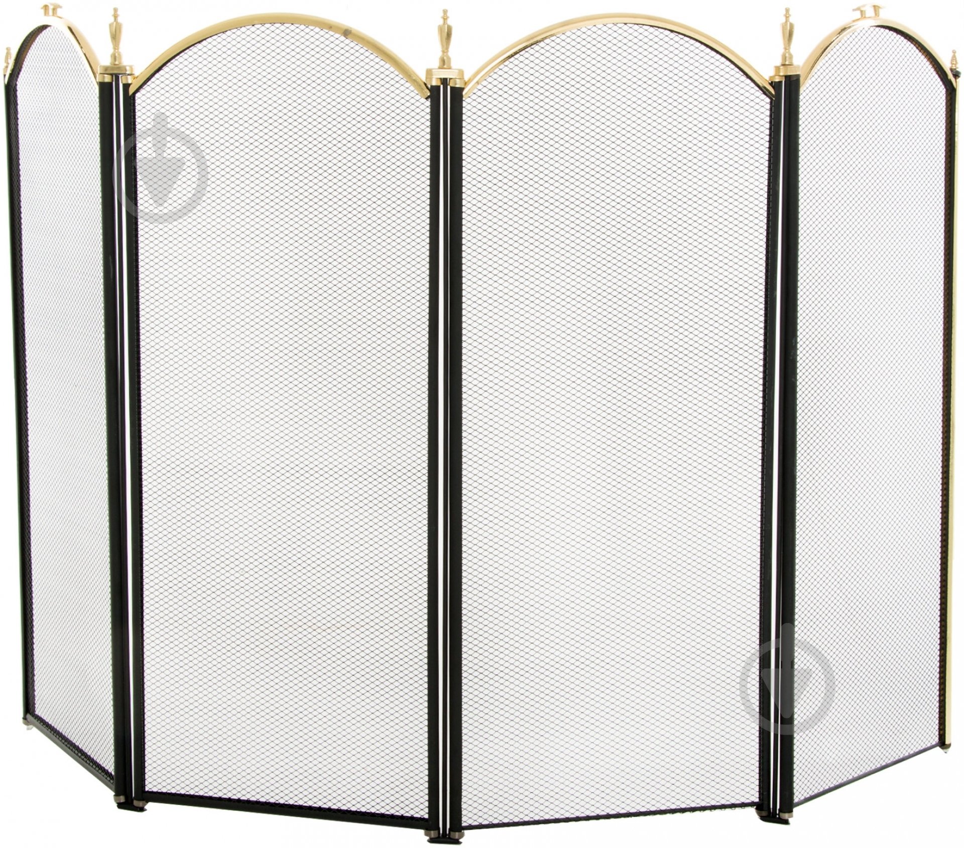 Каминная сетка 4РВ 80х131 см золотой с черным - фото 1